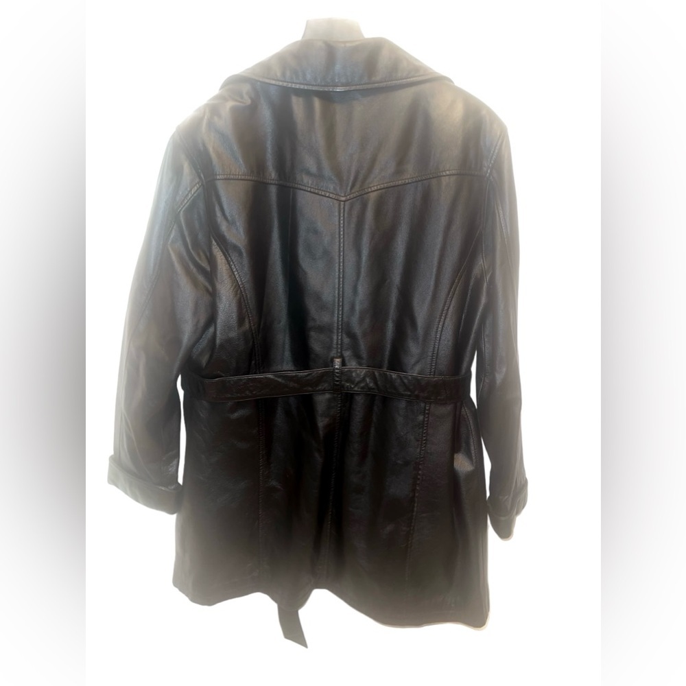 Wilson’s The Leather Experts, Men’s Leather Jacket, Leather Blazer, Black, Large - Picture 2 of 5
